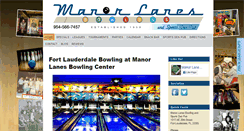 Desktop Screenshot of manorlanesfl.com