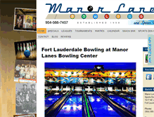 Tablet Screenshot of manorlanesfl.com